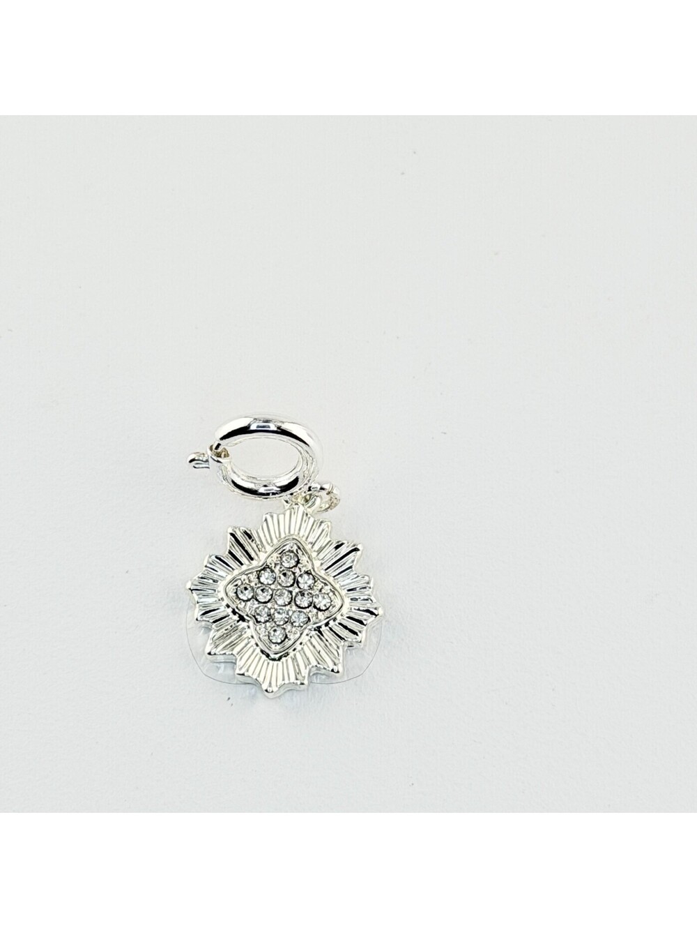 Bomb Party Charm - Clover on Silver Plating